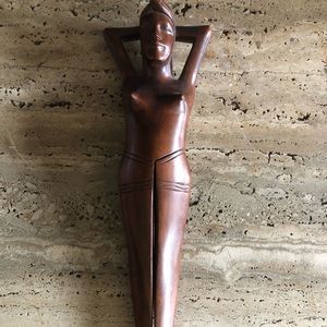 Female hand carved nutcracker